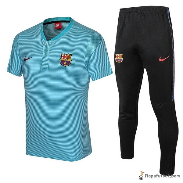 Polo Barcelona Conjunto Completo 2017/18 Azul